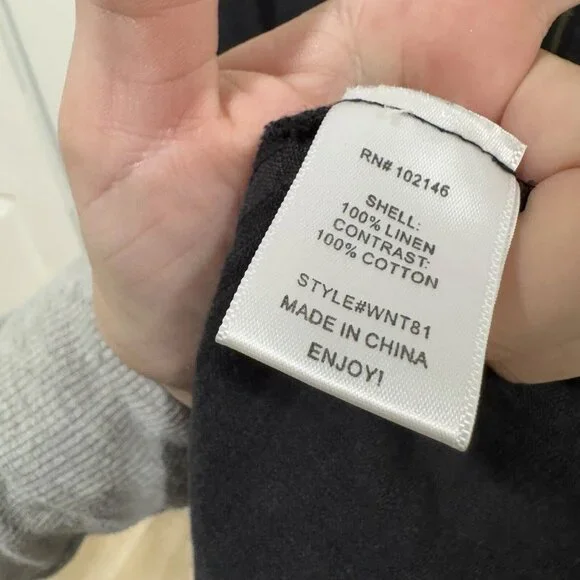 MICHAEL STARS BLACK WATER‎ RESISTENT WOVEN LINEN TRENCH ZIP COAT SIZE S $278 - Picture 6 of 9